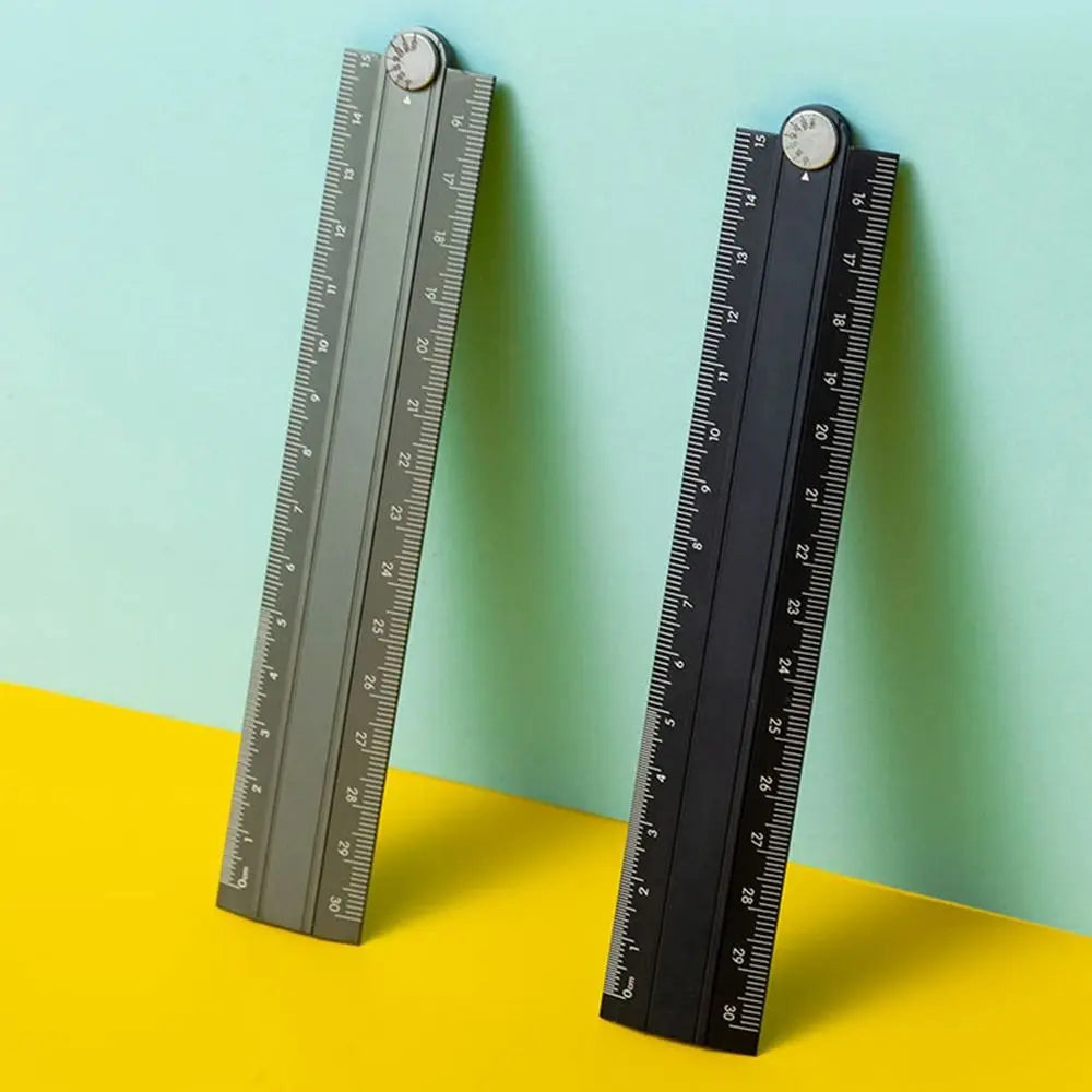 30cm Aluminum Alloy Folding Ruler – Multifunctional Drawing Tool