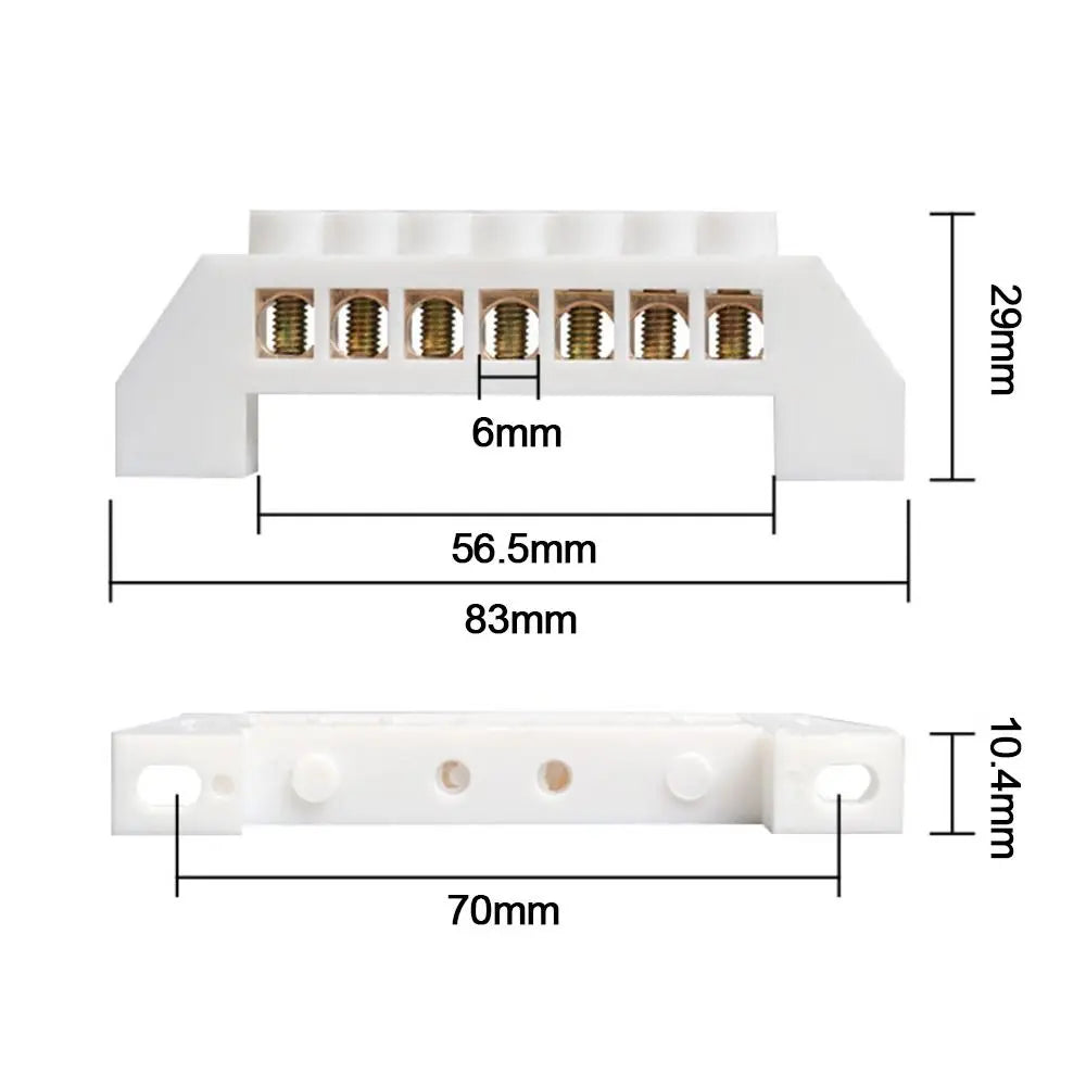 Brass Screw Terminal Block | Multi-Spec Electrical Connection Bar