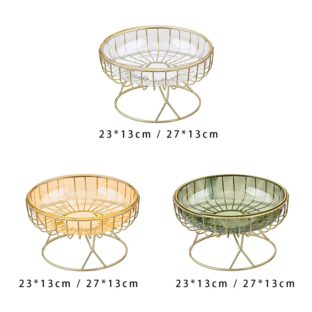 Metal Wire Fruit Basket with Removable Tray | M & L