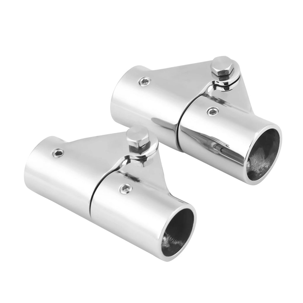 316 Marine-Grade SS Folding Pipe Connector | Boat Railing Fitting