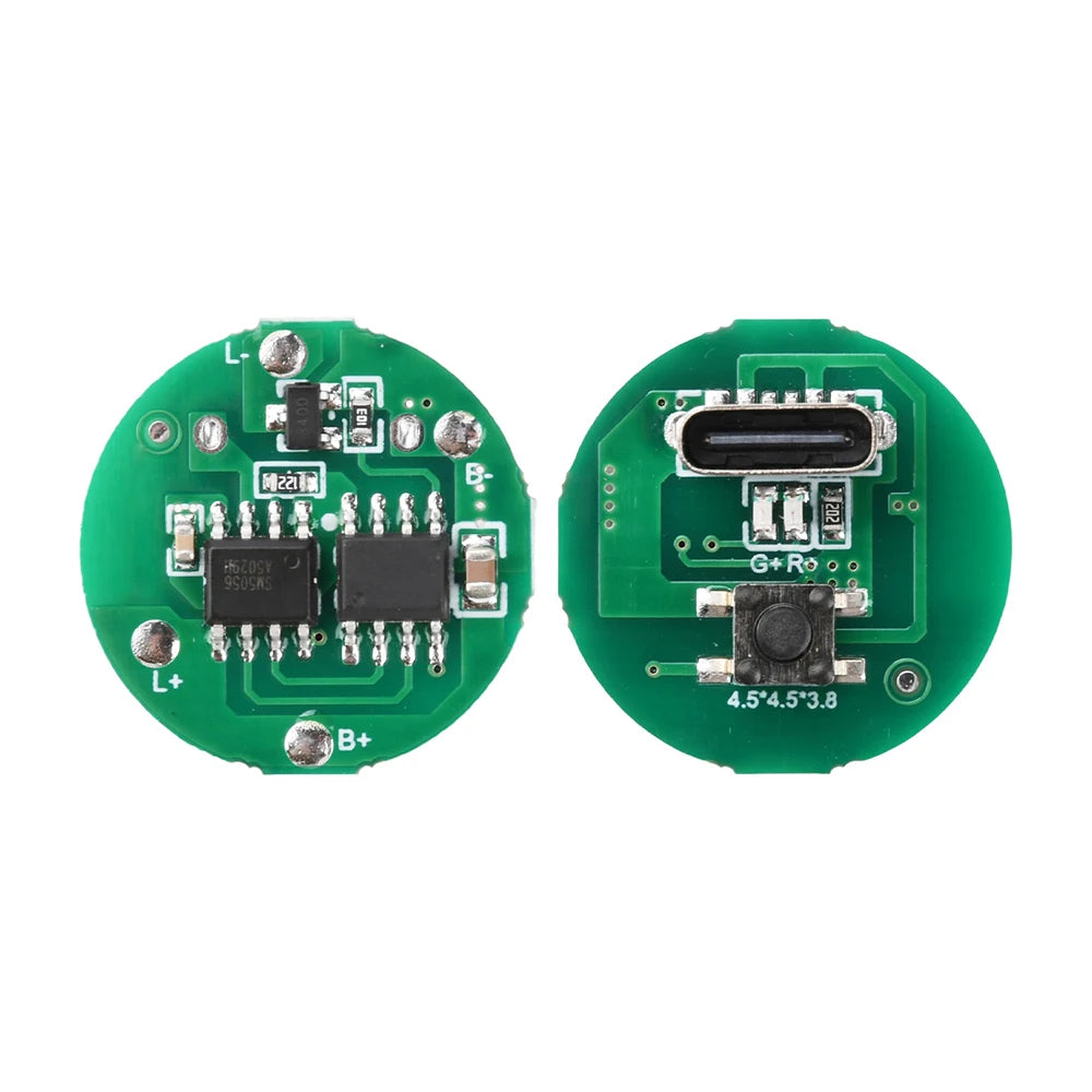 DC 3.7–4.2V Single-Mode 10–20W Torch Driver Board Type-C