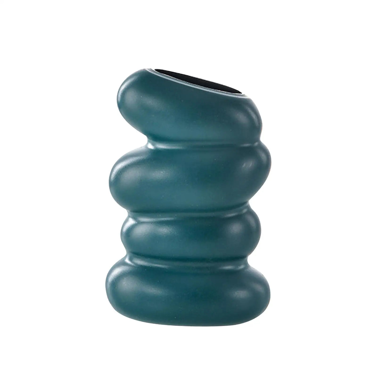 Minimalist Spiral Vase – Modern Plastic Flower Vase Décor