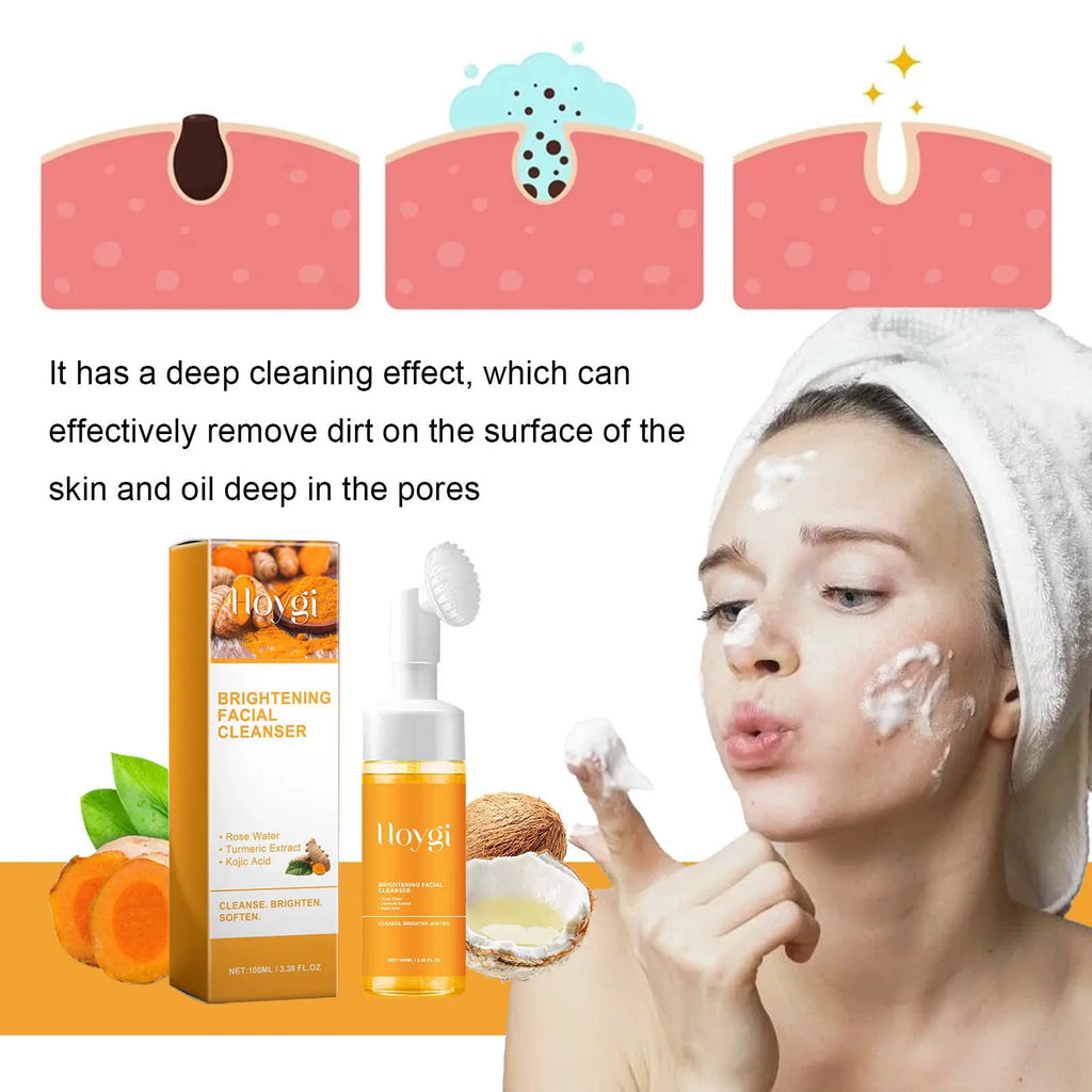 Hoygi Turmeric Foaming Face Wash – Oil Control & Brightening