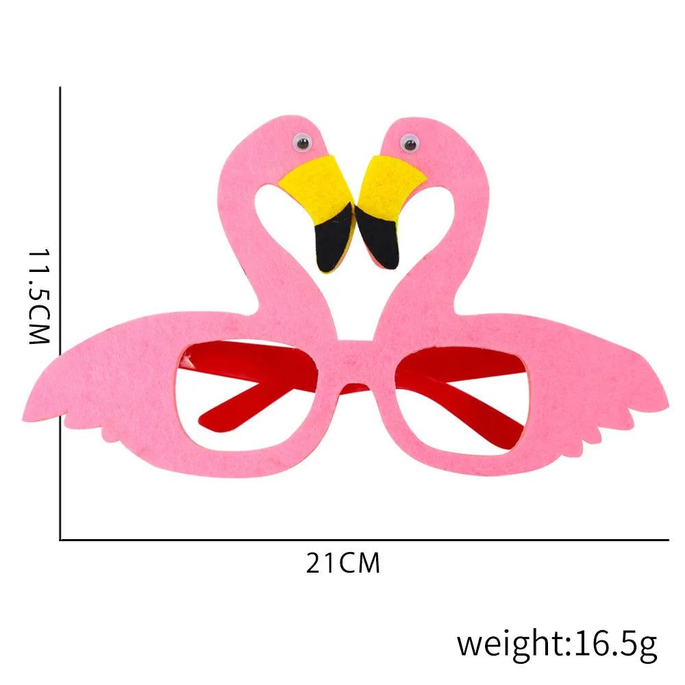 Kids Birthday Cartoon Animal Felt Glasses – Fun Party Props