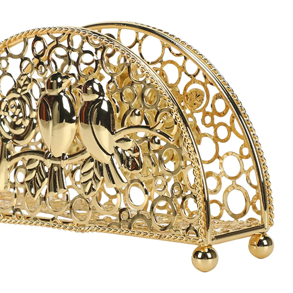 Kesoto Metal Iron Hollow Tissue Paper Holder & Organizer