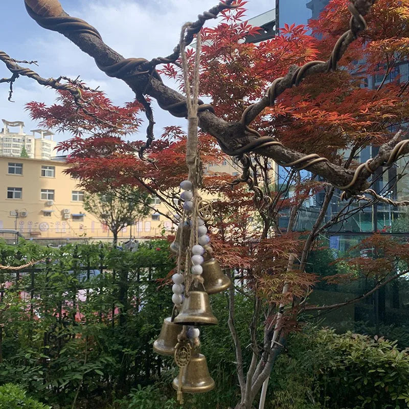 Hanging Metal Bell with Ice Beads – Home Protection Décor