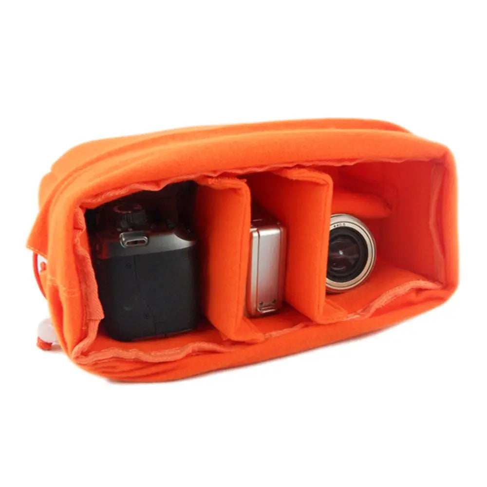 Velvet Camera Insert Bag – Padded DSLR Lens Protective Case