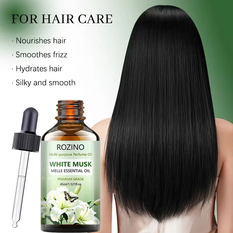 ROZINO White Musk Essential Oil – Moisturizing Fragrance Oil