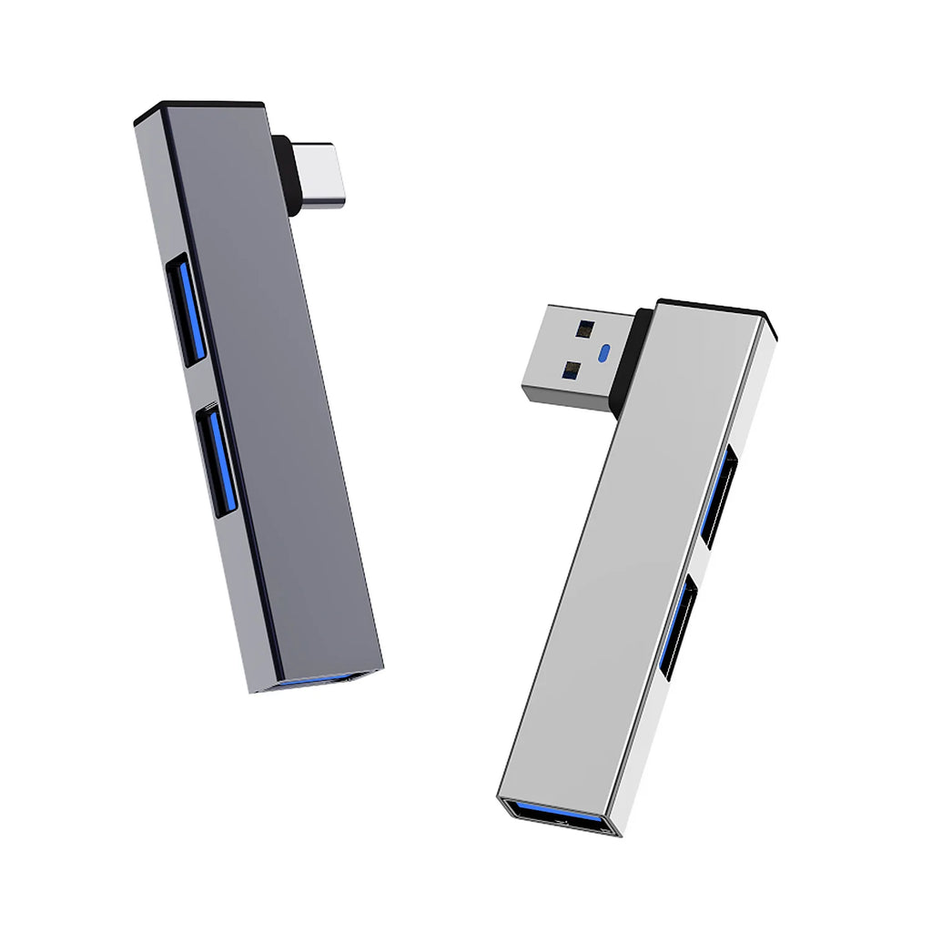 3-in-1 USB Type-C Hub – 3 Port USB 3.0 OTG Splitter 5Gbps