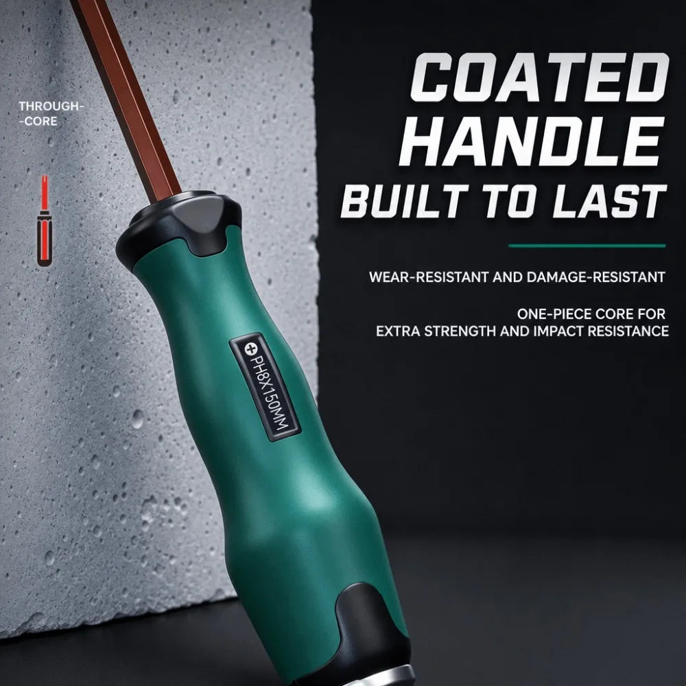 S2 Alloy Steel Magnetic Screwdriver – Phillips & Slotted