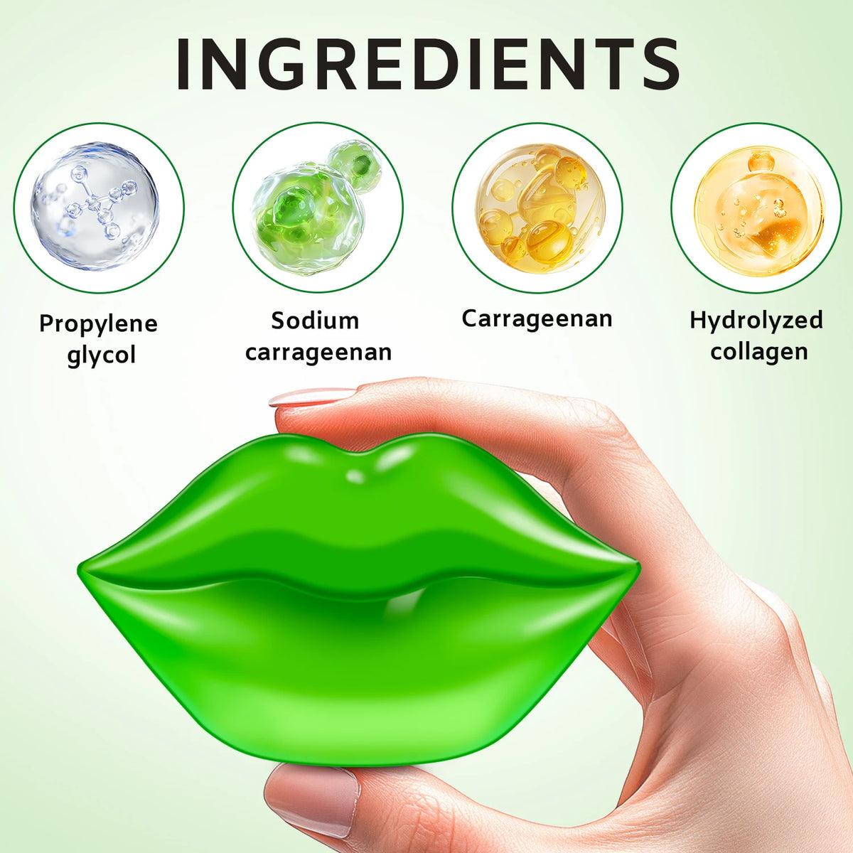 Hyaluronic Acid Crystal Lip Mask – Hydrating Lip Patch
