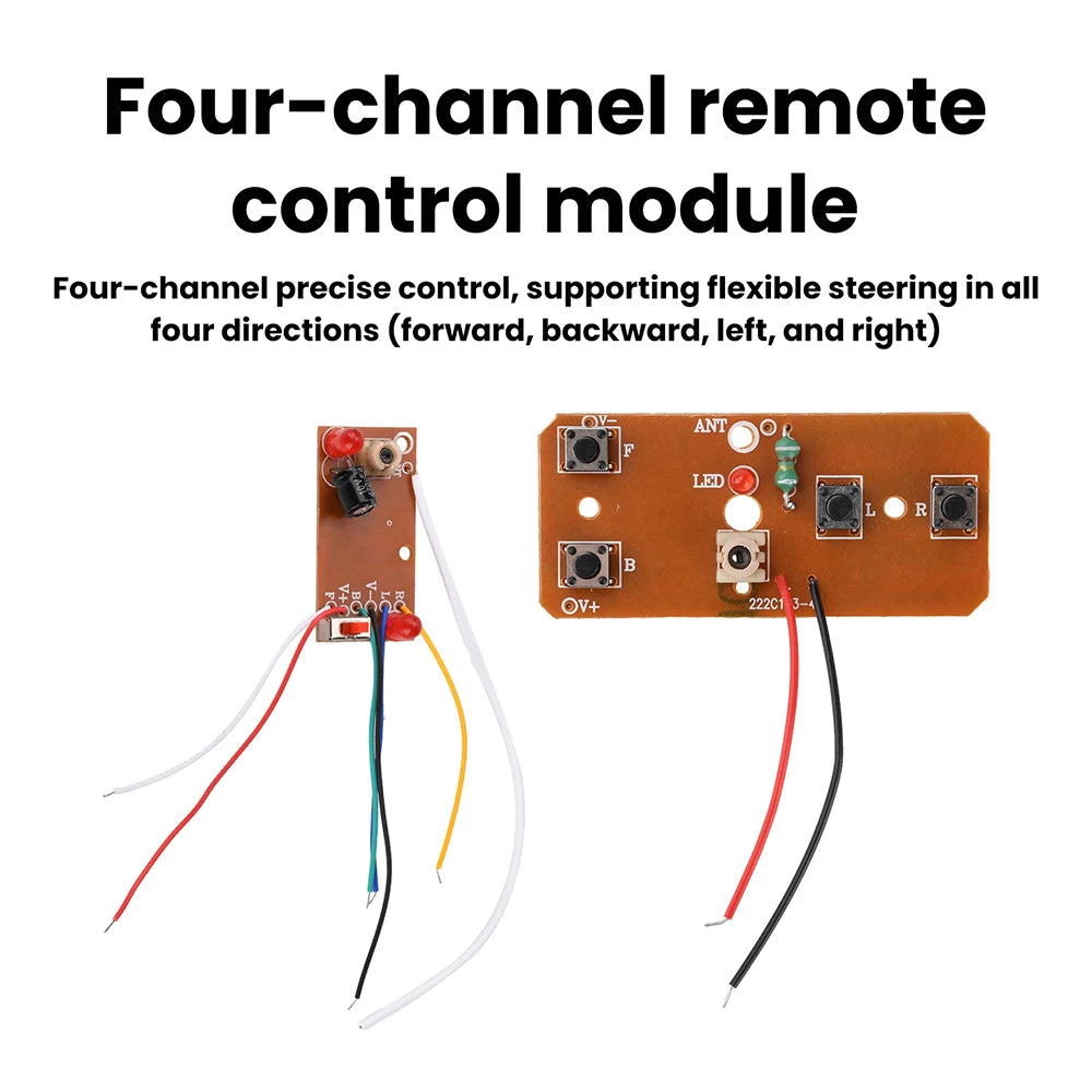 4-Channel 27MHz RC Module – DIY Car Transmitter & Receiver