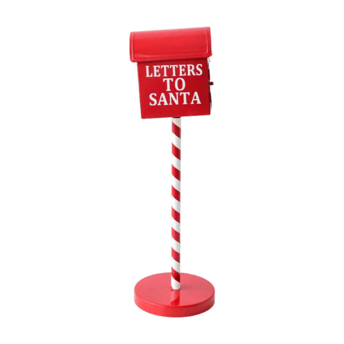 Christmas Metal Mailbox Statue | Iron Figurine Garden Décor