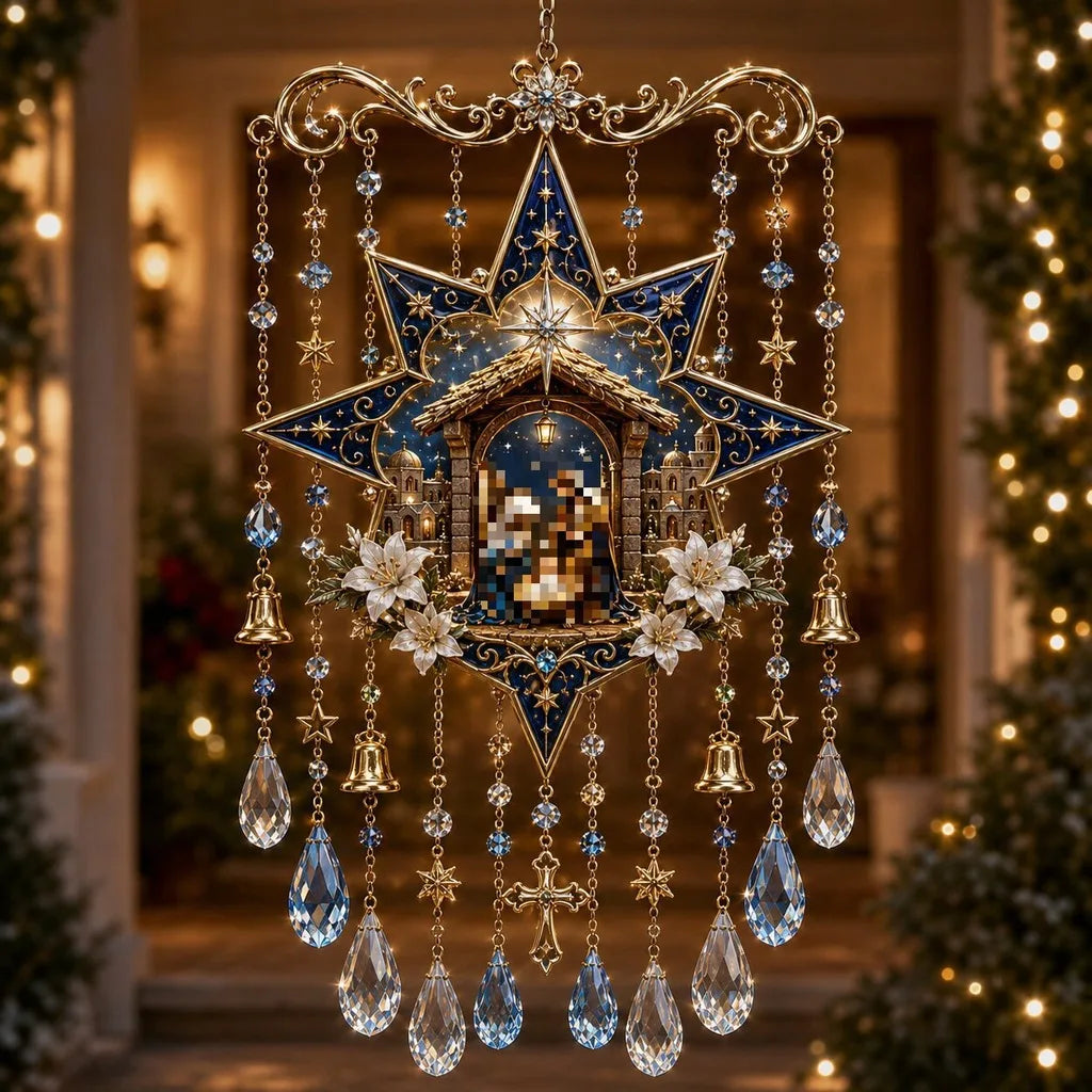 Crystal Pendant Wind Chime – Christmas Hanging Ornament
