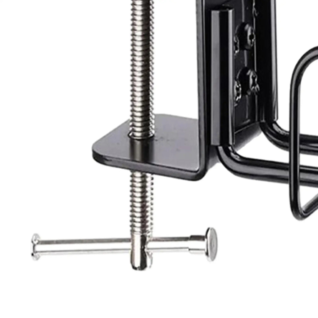 Clip-On Desk Cup Holder & Headphone Hanger | Metal