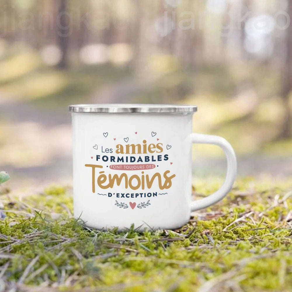 "I'm Such A Great Witness" Enamel Mug – Wedding Gift