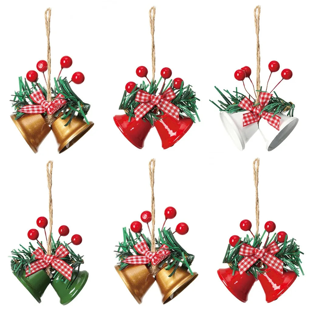 European Christmas Iron Bell Ornament | Xmas Tree Pendant
