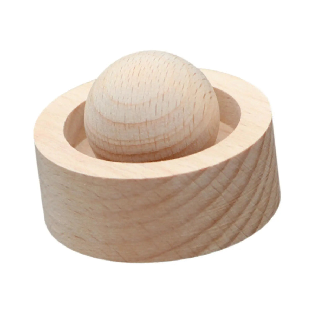 5-Pack Wooden Round Ball Essential Oil Car Diffuser Set