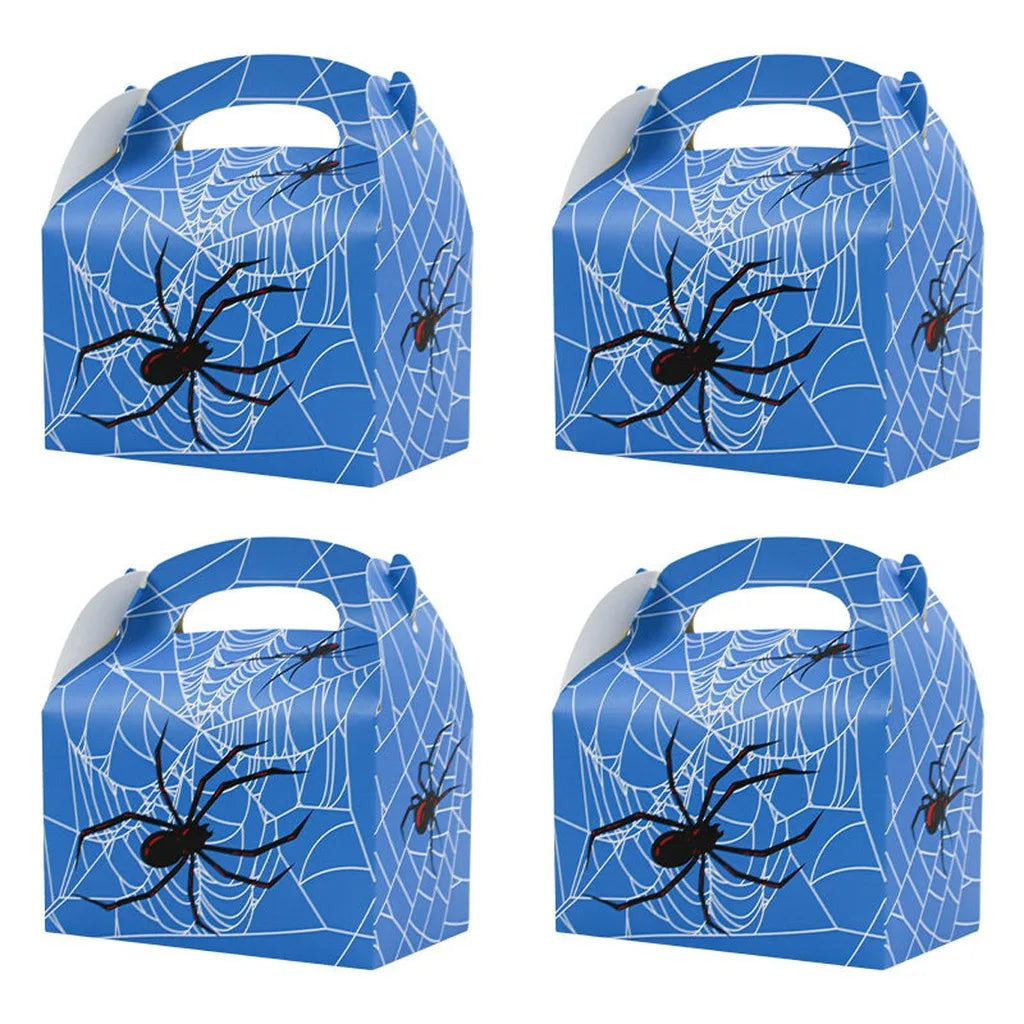 Halloween Spider Gift Boxes with Handle – 50pcs Pack