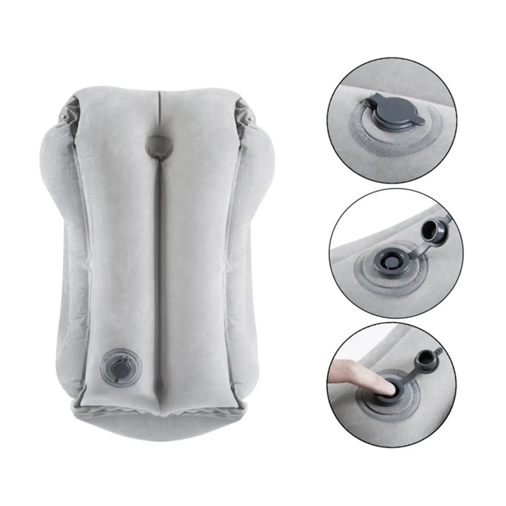 Inflatable PVC Neck Travel Pillow – Flight, Car & Office Nap