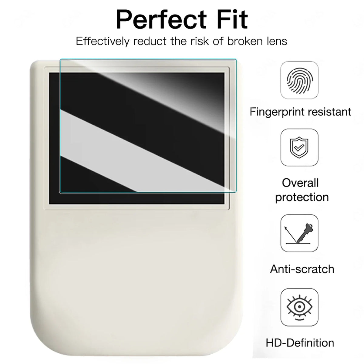 Tempered Glass Screen Protector for Anbernic RG406V – 1-3 Pack