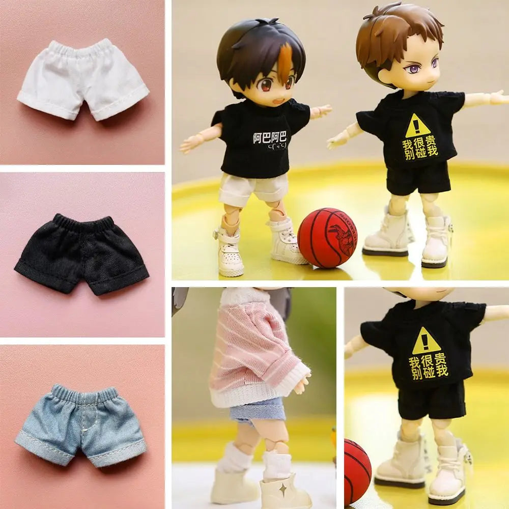 Handmade Denim Shorts for OB11 & 1/12 BJD Dolls
