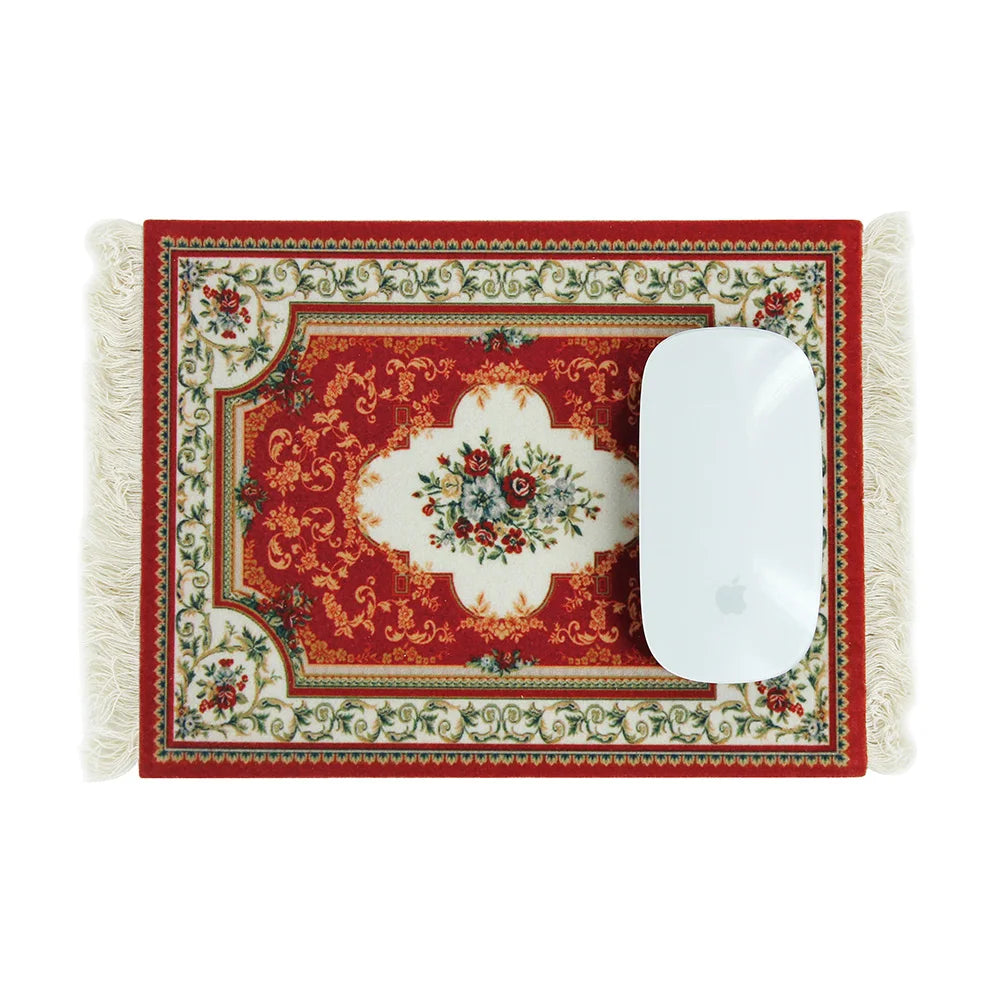 Persian Carpet Mouse Pad – Anti-Slip Rubber Gaming Mat 18×26cm