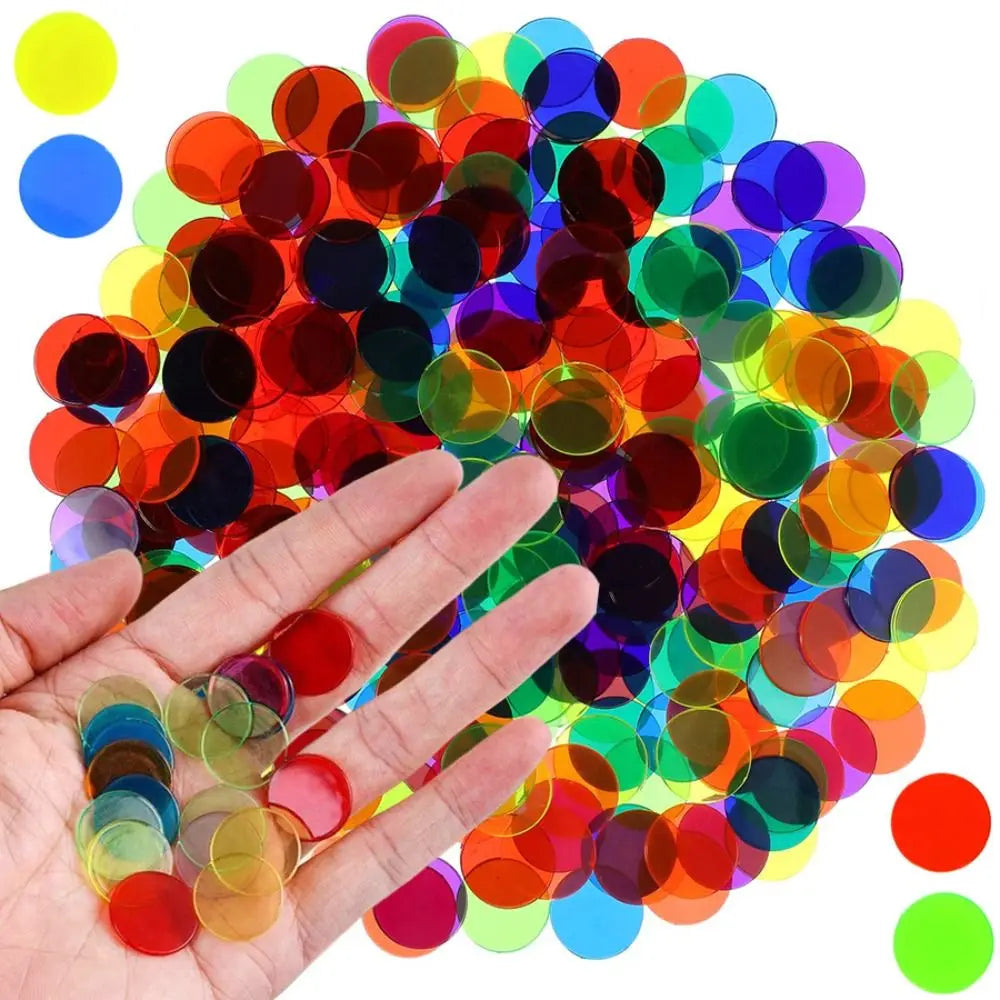 100-Piece Colorful Counting Chips – Math Learning & Game Tokens