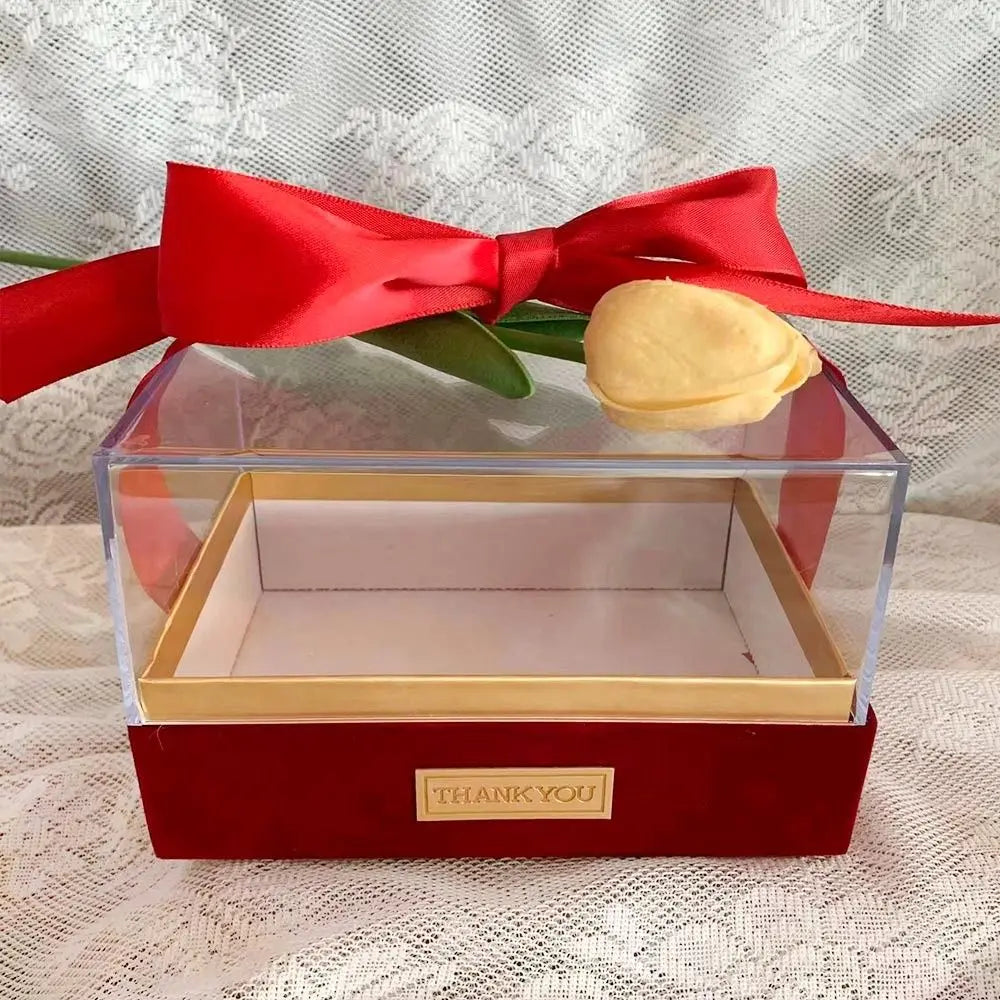 Transparent Acrylic Bow Gift Box – Wedding & Party Luxury