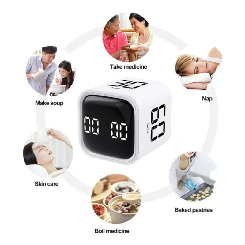 Gravity Flip Digital Countdown Timer – Study & Kitchen Clock
