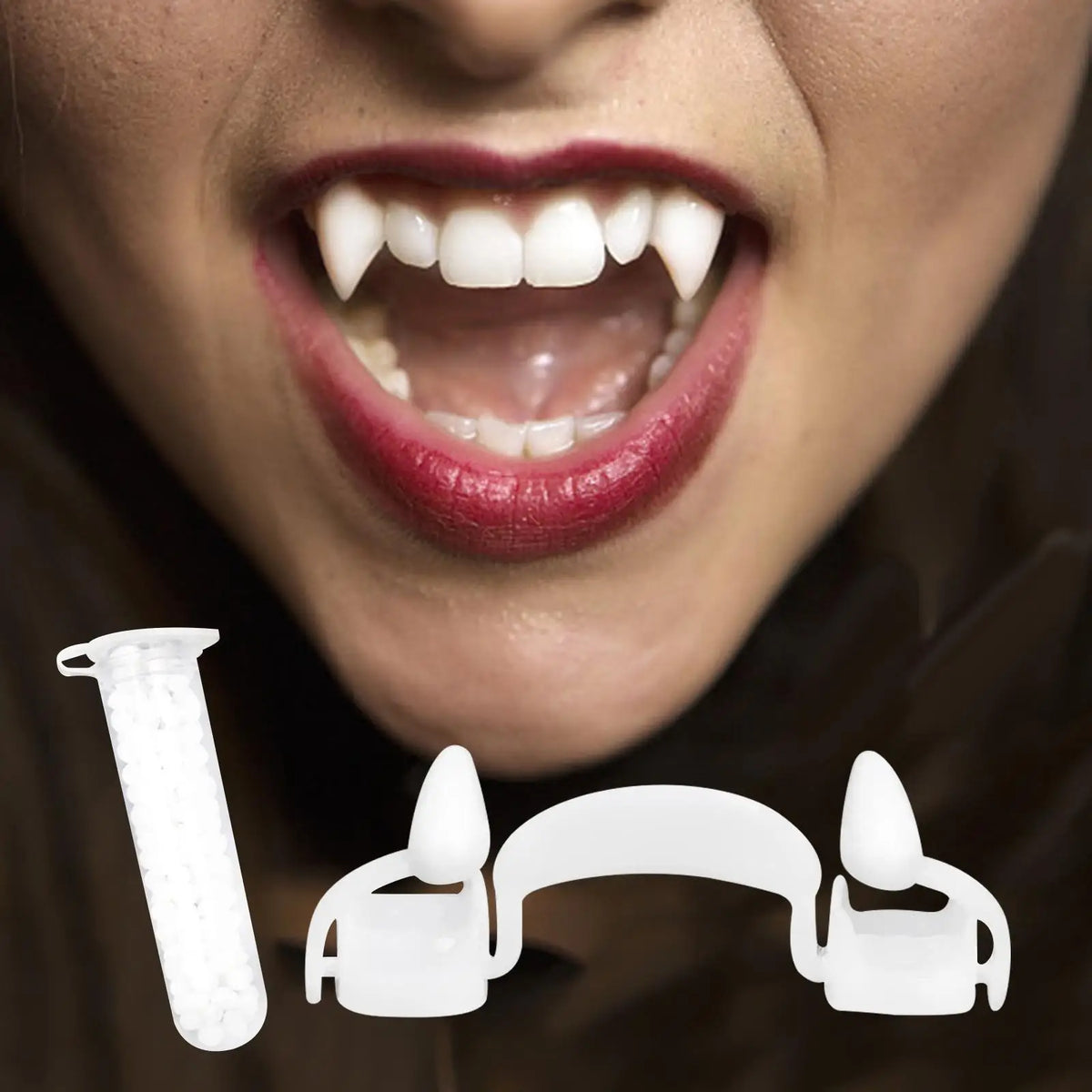 Halloween Retractable Vampire Fangs | Zombie Cosplay Prop