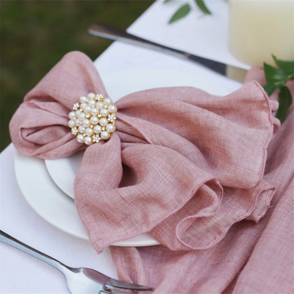 Square Cotton Polyester Dining Napkins – Wedding & Home Décor