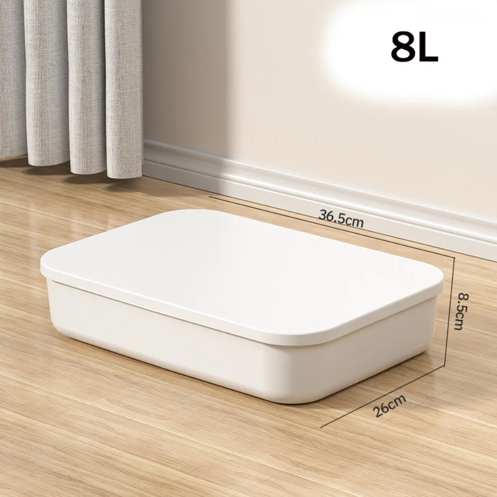 Stackable Plastic Storage Box with Lid – Home Organizer