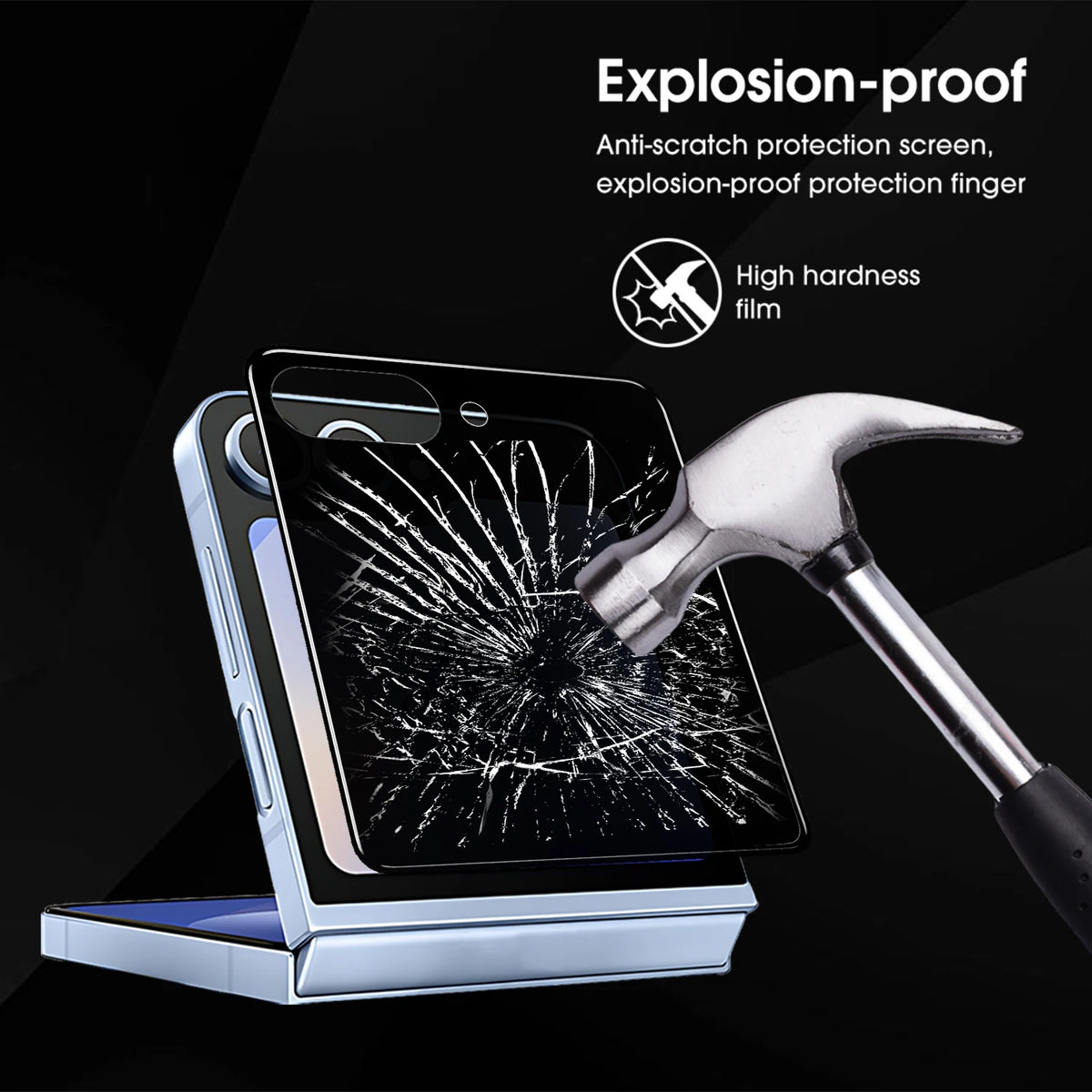 Privacy Screen Protector for Samsung Galaxy Z Flip 8 – Anti-Spy
