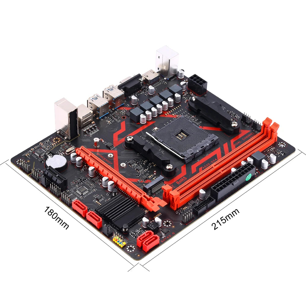 Kllisre A520 Micro ATX AM4 Motherboard | DDR4 64GB NVMe
