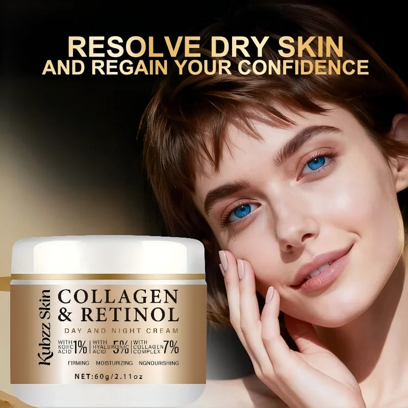 Collagen Retinol Day & Night Face Cream – Hyaluronic Acid 60g