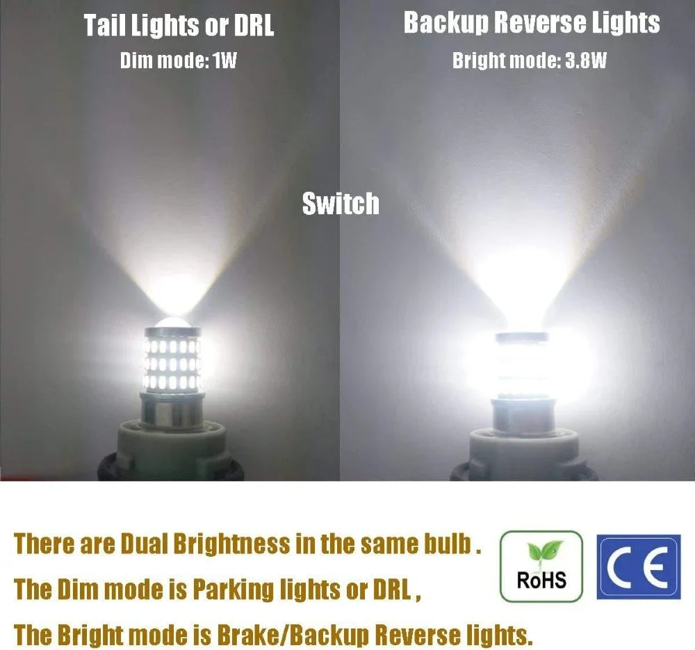 LED Amber Turn Signal Bulbs 7443 1157 7440 3156 | Brake Lights