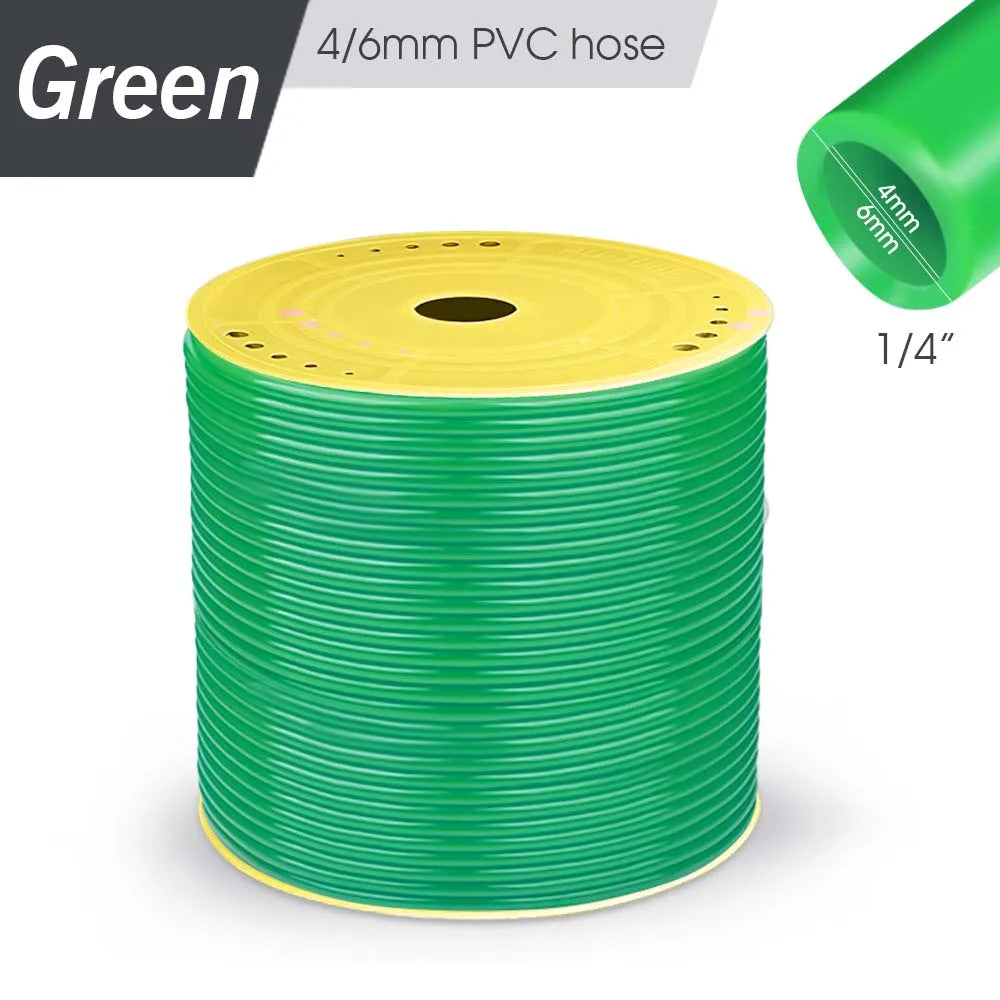 Micro Drip Irrigation PVC Hose 4mm – 5–50m Garden Watering
