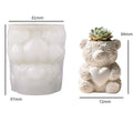 Love Bear Silicone Mold – Candle Cup, Flower Pot & Gypsum
