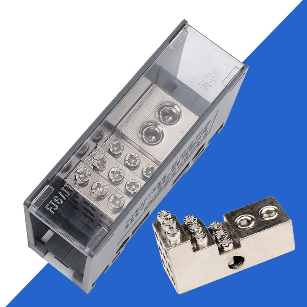 Din Rail Terminal Block 150A Power Junction Box Wire Connector