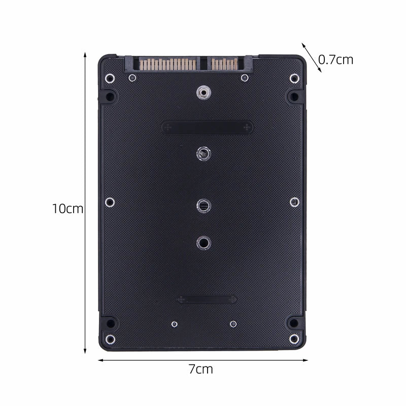 M.2 NGFF & mSATA to 2.5" SATA 3.0 SSD Adapter Enclosure