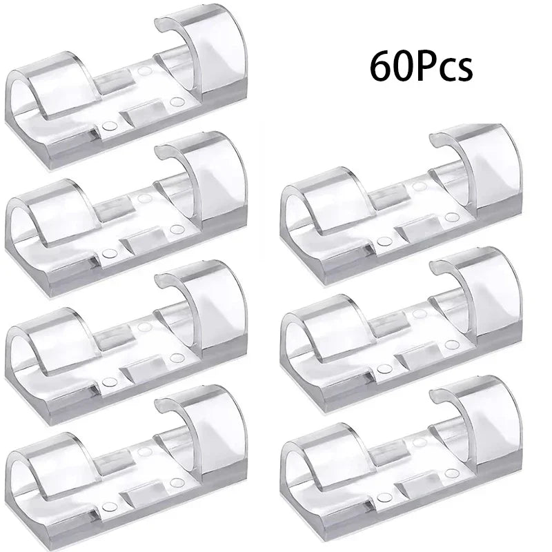 Cable Management Clips Wire Holder Set – 20 to 60 Pcs