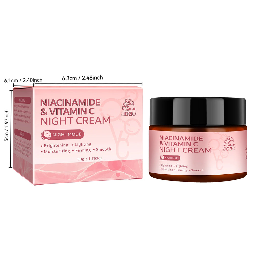 Niacinamide Vitamin C Night Cream – Hydrating & Lifting