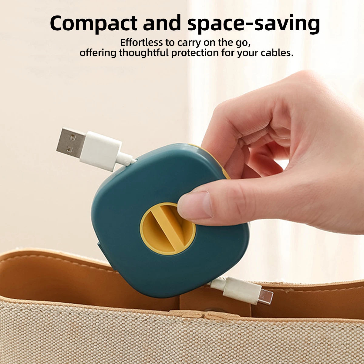 FONKEN Round Cord Organizer & Cable Winder | Home Office