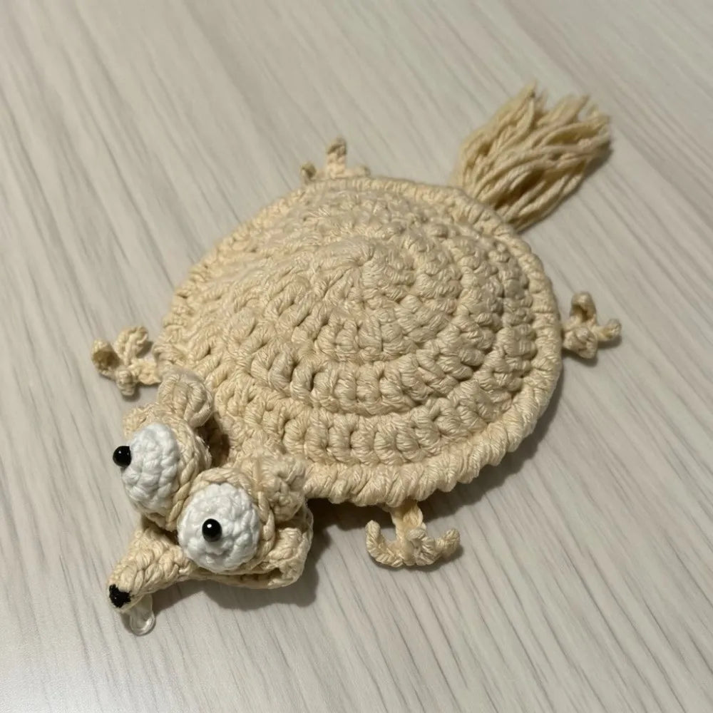 Crochet Squirrel Coasters – Handmade Woven Heat Resistant Mats