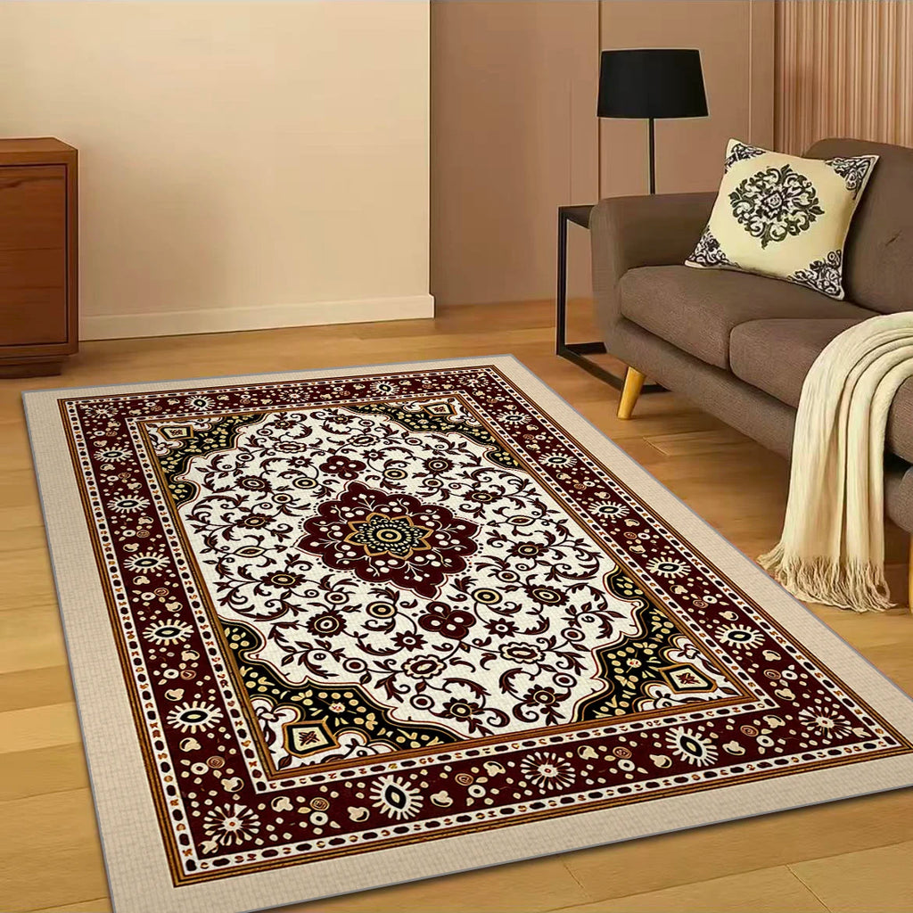 VIKAMA Moroccan Persian Area Rug – Non-Slip Floor Mat