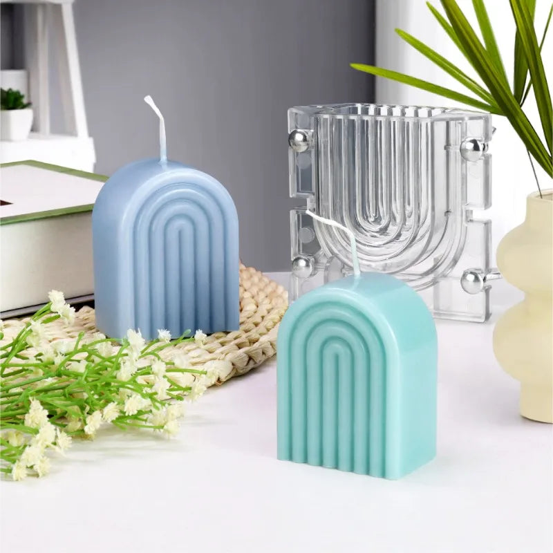 DIY Arch Candle Mould – Durable Acrylic Easy-Release Mold Kit