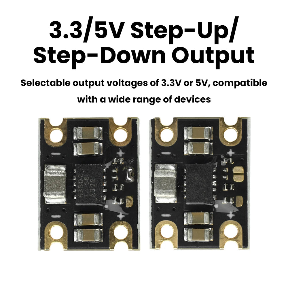 Mini Buck-Boost Module TPS63802 | DC 1.8–5.5V to 3.3V/5V