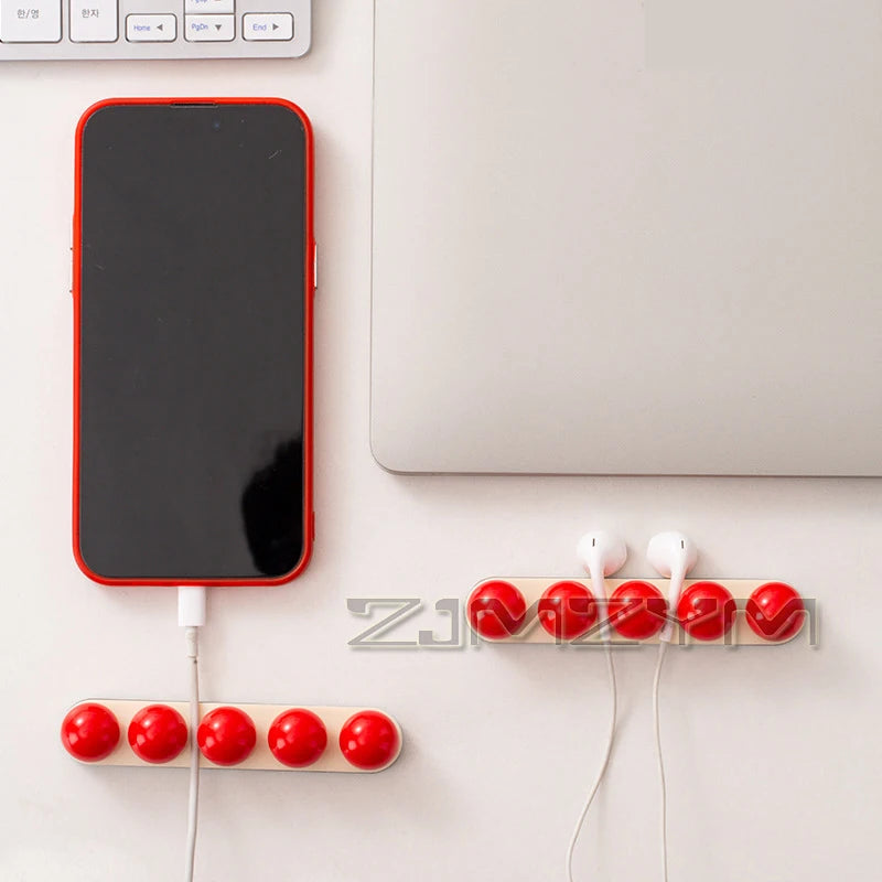 Cute Desktop Cable Organizer Clip – Acrylic Winding Holder