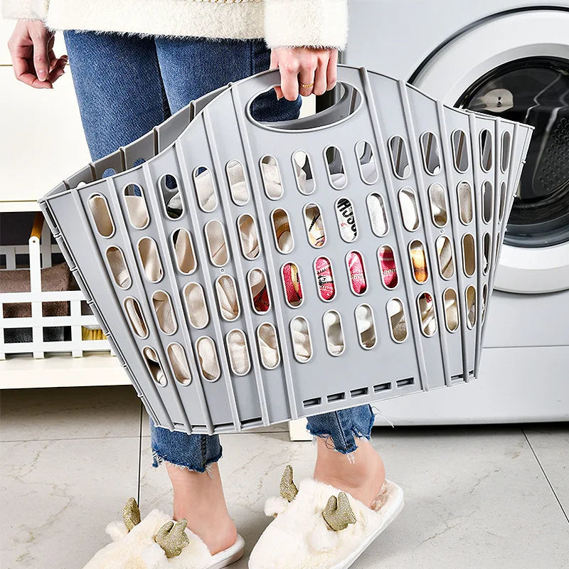 Foldable Laundry Basket – Handheld Bedroom & Bathroom Bin